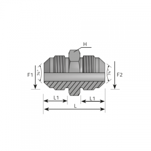 Adapter male JIC – male JIC. (AMJ)